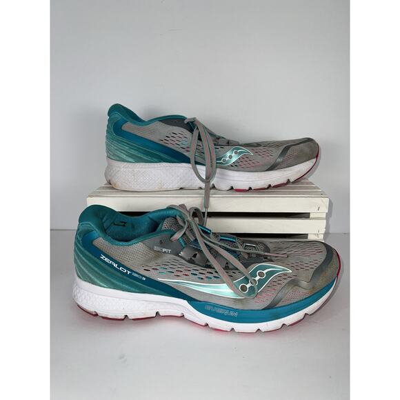 Saucony Zealot ISO 3 Shoes Womens Size 11.5 Running Sneakers Everun Cushioning - Picture 1 of 6